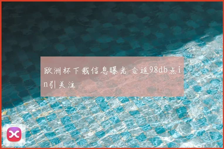 欧洲杯下载信息曝光 合适98db点in引关注