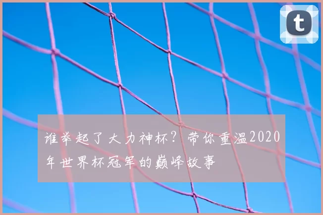 谁举起了大力神杯？带你重温2020年世界杯冠军的巅峰故事