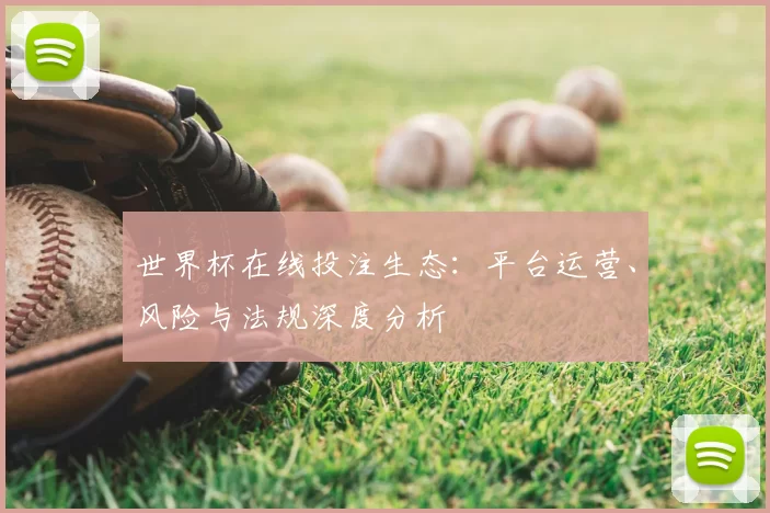 世界杯在线投注生态：平台运营、风险与法规深度分析