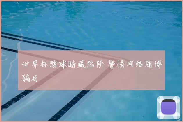 世界杯赌球暗藏陷阱 警惕网络赌博骗局